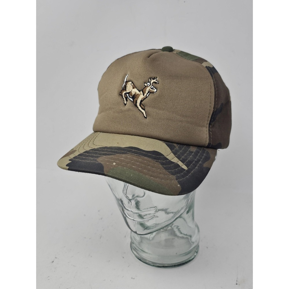VINTAGE Winchester Hat Cap Snap‎ Back Camo Hunting Buck Deer Mens 90s